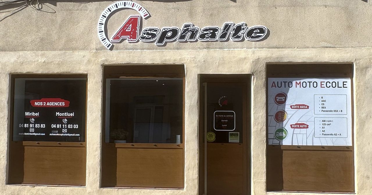 L'agence Asphalte de Miribel vue de la rue