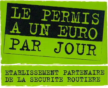 Le permis à un euro par jour – établissement partenaire de la Sécurité routière